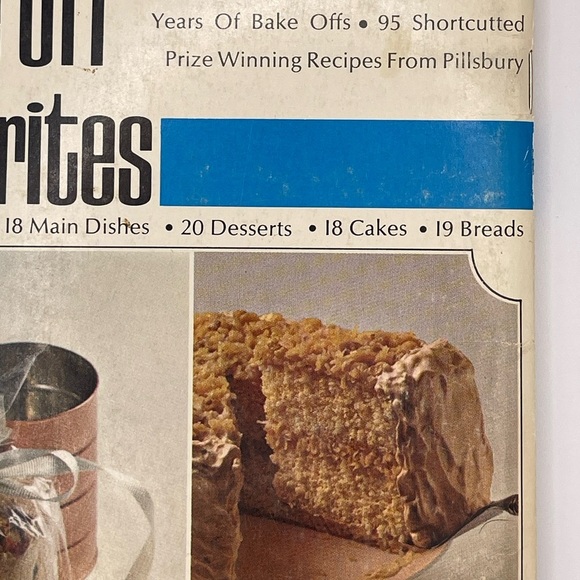 Pillsbury A Treasury Of Bake Off Favorites Vintage Cookbook Kitchen Paperwork - Picture 4 of 14